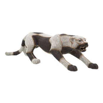 Figura Decorativa 82,5 X 23 X 21 Cm Leopardo