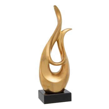 Figura Decorativa 12 X 9,5 X 40,5 Cm Dorado