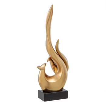 Figura Decorativa 16 X 9 X 43 Cm Dorado