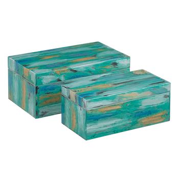 Juego De Cajas Decorativas Vintage 3 Piezas Marrón Madera (4 Unidades) con  Ofertas en Carrefour