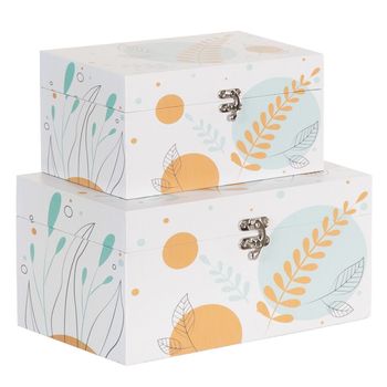 Juego De Cajas Decorativas Storage Blanco Madera (3 Piezas) con Ofertas en  Carrefour