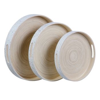 Platos Para Pulpo De Madera Set De 6 De Ø24 Cm con Ofertas en Carrefour