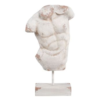 Escultura Busto 38 X 16 X 68 Cm Blanco