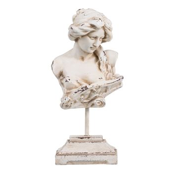 Busto 27 X 18 X 60 Cm Resina Diosa Griega