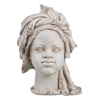 Busto 32 X 28 X 46 Cm Resina Africana