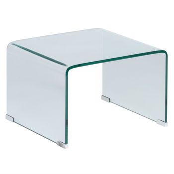 Mesa Auxiliar 50 X 45 X 33 Cm Transparente (2 Unidades)