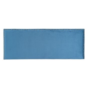 Cabecero De Cama 160 X 6 X 60 Cm Tejido Sintético Azul