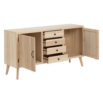 Aparador Marie Natural Madera 140 X 40 X 76 Cm Dmf