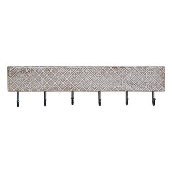 Perchero De Pared Metal Madera