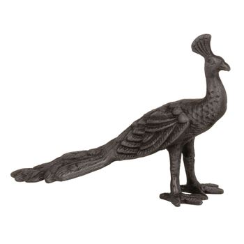 Figura Decorativa 19 X 6 X 13 Cm Gris Pavo Real