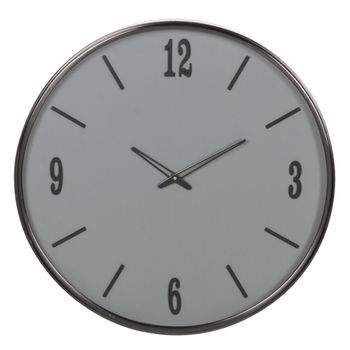 Reloj De Pared 51 X 5 X 51 Cm Cristal Azul Acero