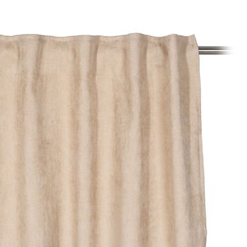 Cortina Beige Poliéster 140 X 260 Cm