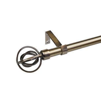 Barra cortina extensible metal bronce 122-211cm