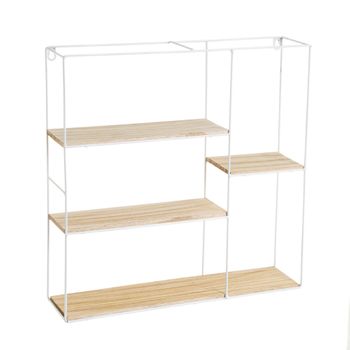 Estanter�a Extensible Blanca De Dos Estantes. Estante Organizador Para  Ahorrar Espacio. Medidas 76x26x38 Cm con Ofertas en Carrefour