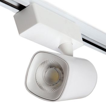 Foco De Carril Led  30w 2700lm Cri85 4200ºk Marco Monofásico 40.000h [wr-trmar-30w-w]