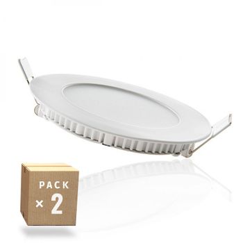 Pack 2 Placas Led 6w 400lm 4200ºk Circular 40.000h [jl-gp-lz-1-w-pk2-ap]