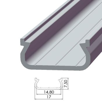 Perfíl Aluminio Tipo Eco P01 1,00m