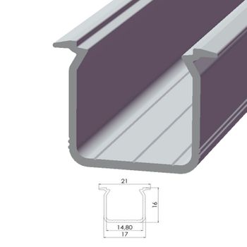 Perfíl Aluminio Tipo Eco P05 2,02m