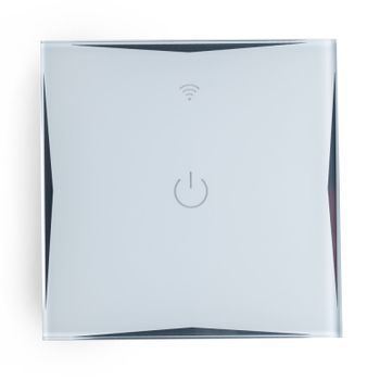 Interruptor Inteligente Táctil Cristal 1 Vía 600w Compatible Google Home/alexa [hit-ks-601-1]