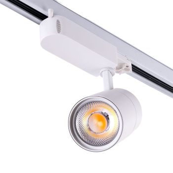 Foco De Carril Led 30w 2.700lm Cri90 6000ºk Trifásico 40.000h [ho-fc-3f-30w-w-cw]