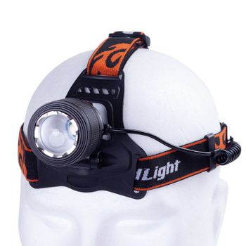 Luz Frontal "aouita" 3w Xpe Blanco/azul Aluminio/abs