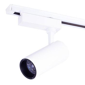 Foco De Carril Led  30w 2820lm Cri85 3000ºk Lumiastra Monofásico 40.000h [lum-atb095030-w-ww]|greenice