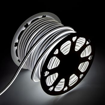 Manguera Led "neon Flex" 6w 6000ºk 220vac 8x18mm Doble 120xsmd2835 6w/m X1m 40.000h   [ho-nspvc8x16doy220cw]