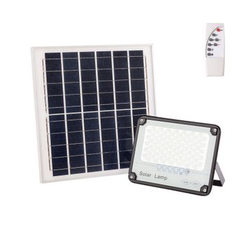 Farola solar 200W panel orientable 6000K exterior ion-litio