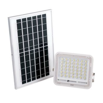 Proyector Led Solar 40w 6500k Panel: 6v/8w Batería: 3,2v/5000mah Control Remoto [ho-solarfl-40w-02]