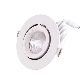 Foco Downlight Led 15w 1410lm 3000ºk Circular Orientable 40.000h [ho-cob-c-or-15w-ww]