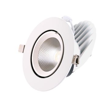 Foco Downlight Led 24w 2260lm 3000ºk Circular Orientable 40.000h [ho-cob-c-or-24w-ww]