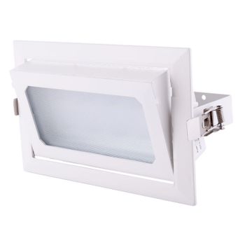 Foco Downlight Led 30w 3600lm 3000ºk Rectangular Orientable 40.000h [ho-cob-r-or-30w-ww]