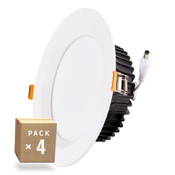 Pack 4 Downlights Led 24w 2.160lm 6000ºk Ip65 Baños/cocinas 50.000h [sl-dlfs06-24w-cw-pk4]