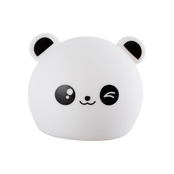 Lampara Nocturna De Mesa Led Infantil Quitamiedos Y Recargable "panda"   [ho-panda-ww-cw]