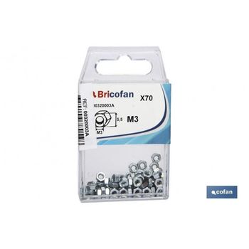 Tuercas Hexagonales Bl 3 Uds Din-934 M-12 Z Pack 12 Uds