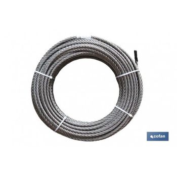 Rollo Cable Galvanizado 50 Mts. 2mm.