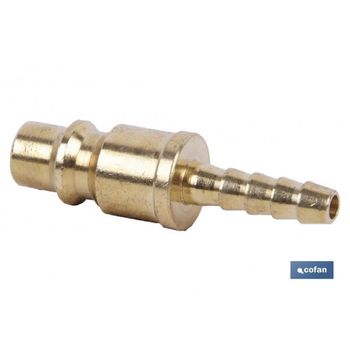 Conector Aire Espiga Tubo 6mm Gran Caudal