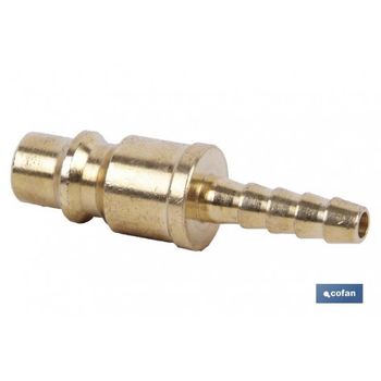 Conector Aire Espiga Tubo 8 Mm Gran Caudal