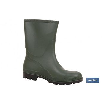 Bota Pvc Verde Media Caña Talla 40