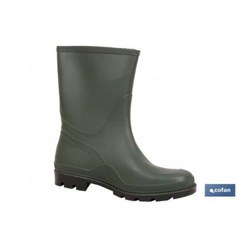 Bota Pvc Verde Media Caña Talla 42