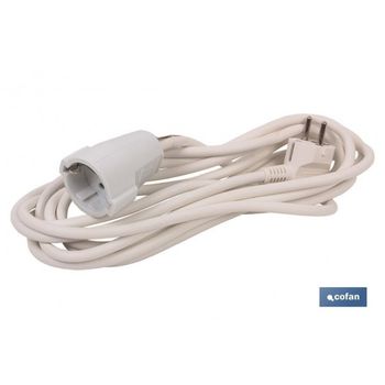 Mayoristas de Prolongador de cable eléctrico blanco 2 metros 2x0,75 mm 625W