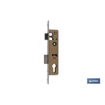 Cerradura De Embutir + Cerradero D85 E23 (leva Corta) Níquel (puertas De Metal)