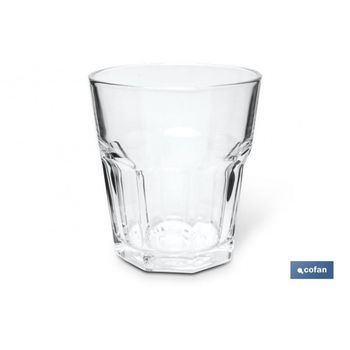 Set de 6 vasos spania para agua o refresco de cristal transparente 4.55  euros