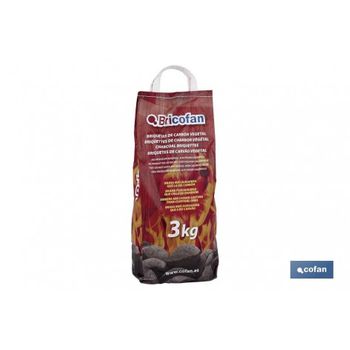 Bolsa Briquetas Carbon Vegetal 3 Kgs