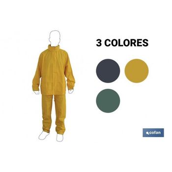 Traje De Agua Pu/pvc Amarillo Talla M