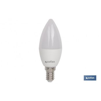 Bombilla Led 6w Vela E14 220º 470lm 6500k