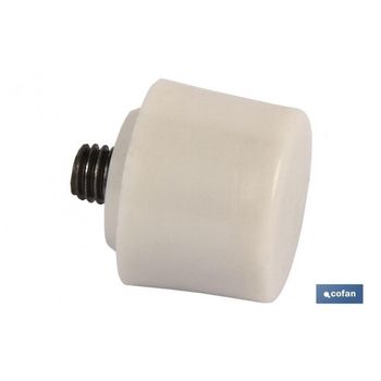 Cabezal Martillo De Nylon Blanco Ø45 Mm