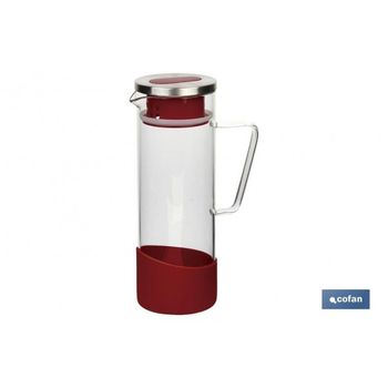 Jarra Borosilicato Modelo Tropical Rojo 1300ml