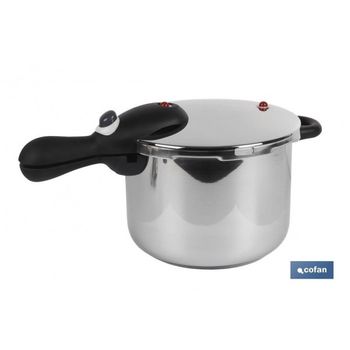 Fagor Duo Olla a Presión 6 + 4 Litros, Inducción, Express Super Rápida,  Acero Inox. 18/10, Todo Tipo Cocinas, Fondo Termo Difusor, 2 Niveles de  Presión, 5 Sistemas de Seguridad