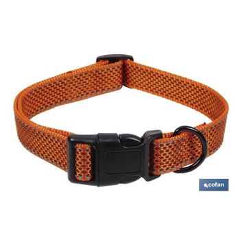 Collar Para Perros Reflectante Naranja Reina 1,5x30-45cm